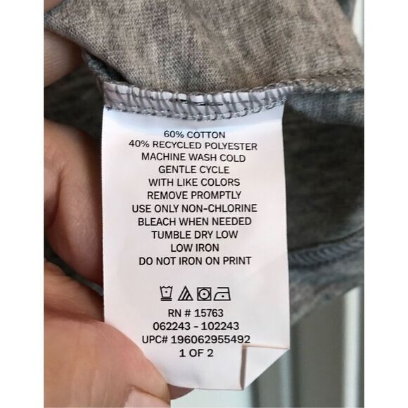 CHAMPION - NWOT Boys Sz 18-20 Vertical Script Logo Tee/Oxford Heather - Picture 11 of 11